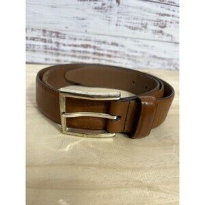 ALLEN EDMONDS Walnut Brown Dearborn Belt Leather Sz 40 USA Made